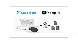 A graphic showing the Daikin and Outerport logos.