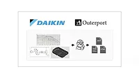 A graphic showing the Daikin and Outerport logos.