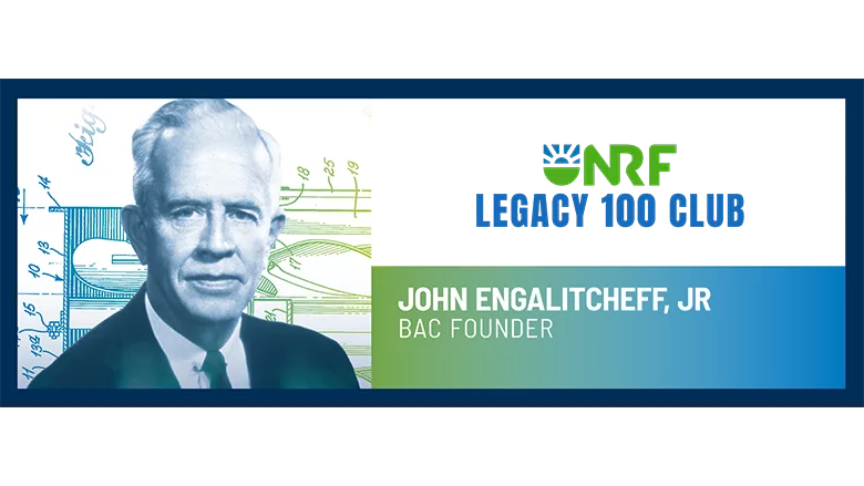 A graphic featuring John Engalitcheff Jr., founder of BAC.