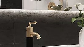 A faucet from the Duo collection from Speakman.