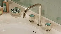 California Faucets Capitola Series with Green Aventurine
