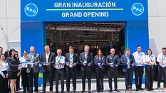 The ribbon cutting ceremony of the new manufacturing plant for BAC. 