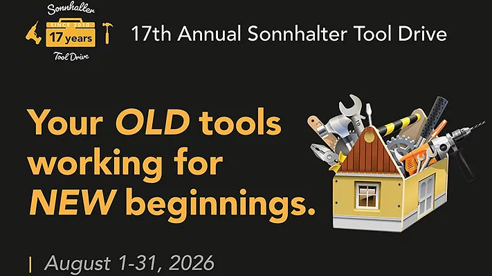 Infographic about Sonnhalter's Tool Drive. 