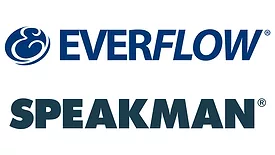The logos for Everflow and Speakman.