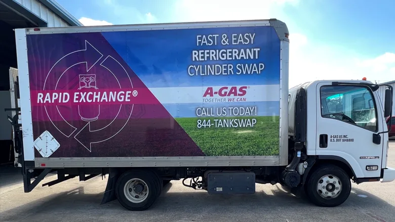 An A Gas truck.