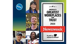 Infographic about BAC being named Newsweek's America's Greatest Workplaces.