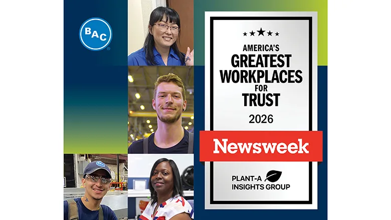 Infographic about BAC being named Newsweek's America's Greatest Workplaces.