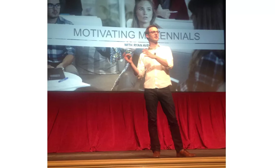 Millennial Ryan Avery discusses how to best reach his generation to attendees of the ‪Uponor‬ 2016 Convention