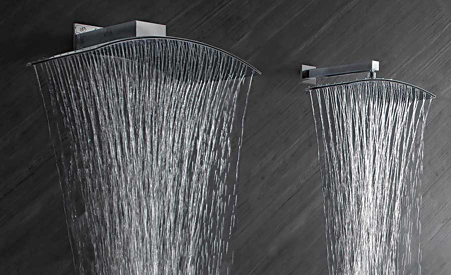 Large-format showerheads