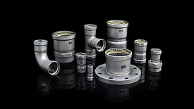 Press fitting for gas applications 