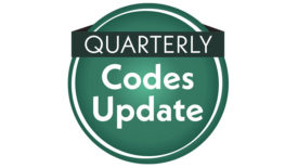 Quarterly codes update  