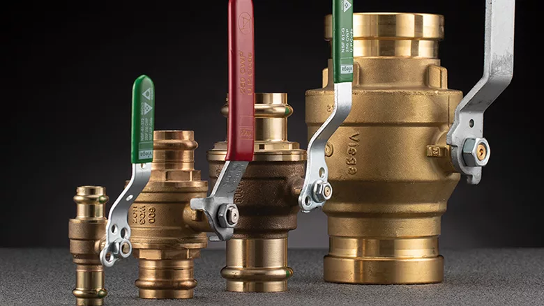 Viega's new line of MegaPressG valves