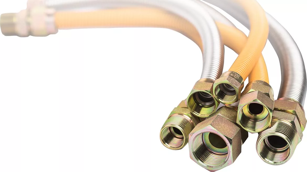 Gas appliance connector