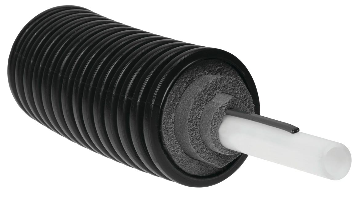 Uponor’s Ecoflex pre-insulated PEX pipe system 