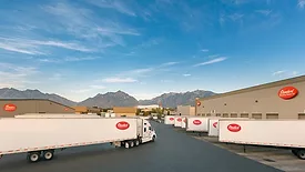30 semitrucks at Standard Plumbing Supply's logistics center