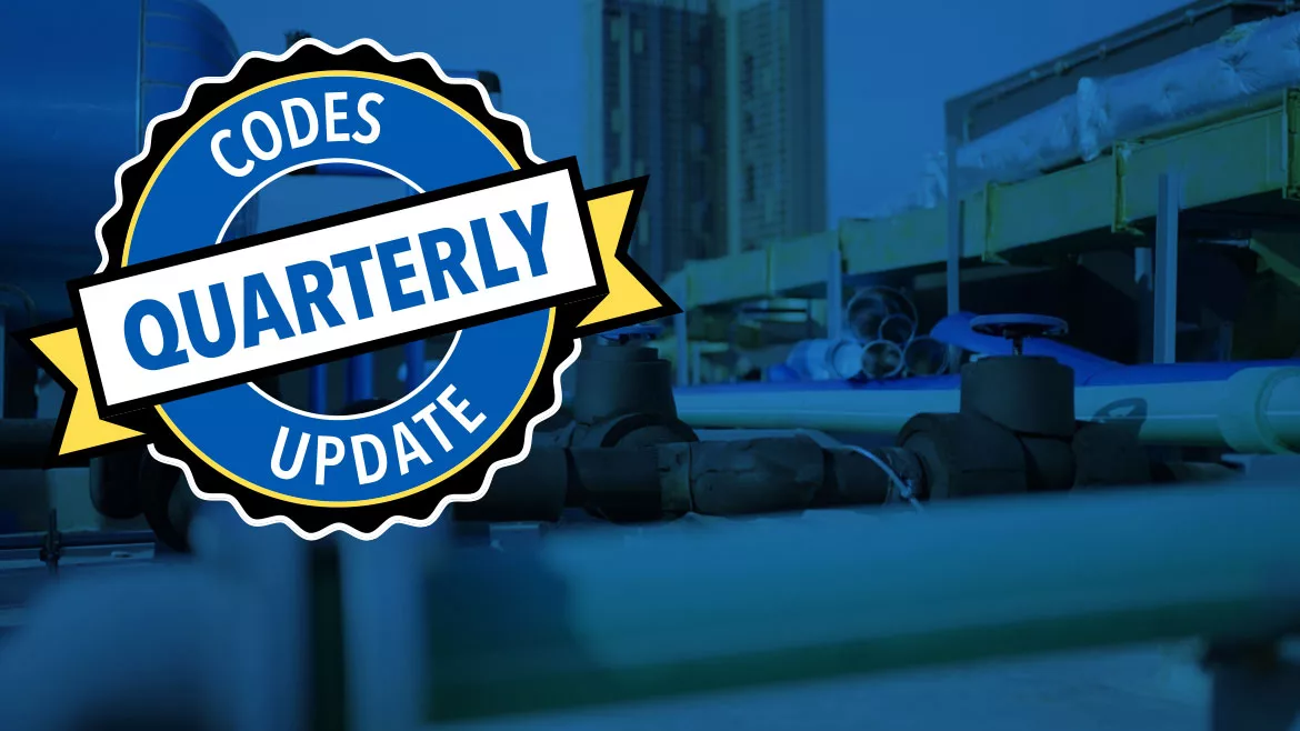 Quarterly codes update