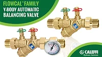 Caleffi Y-pattern balancing valve Caleffi Y-pattern balancing valve