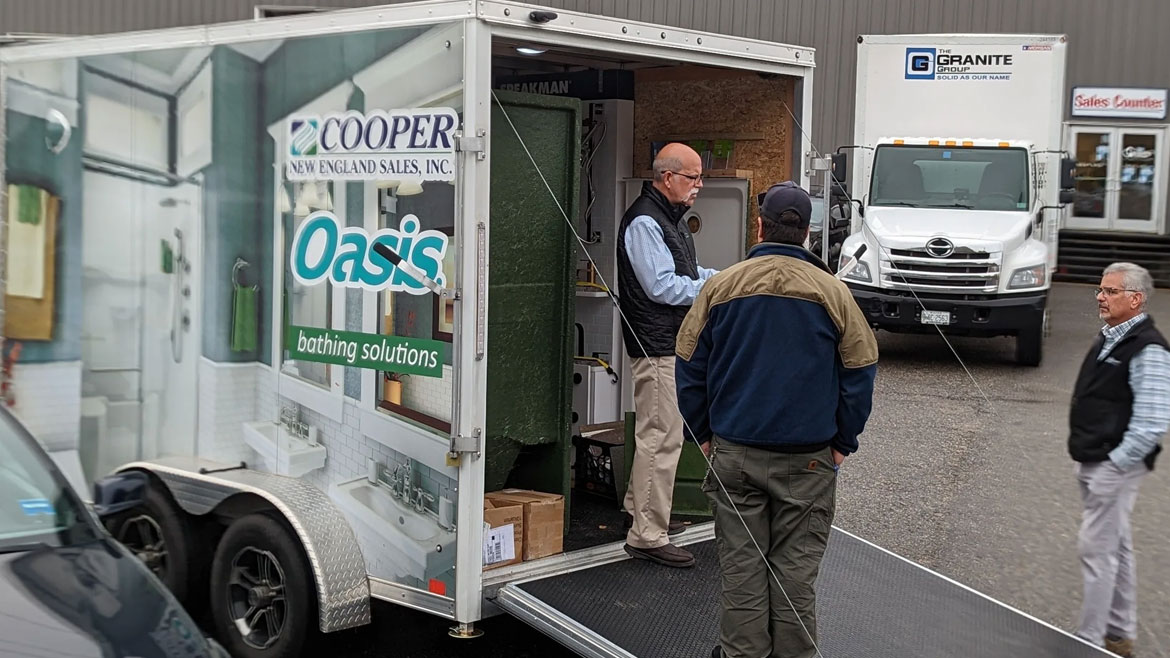 Cooper New England Sales has invested in two travel training trailers