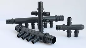REHAU light commercial multi-port tees