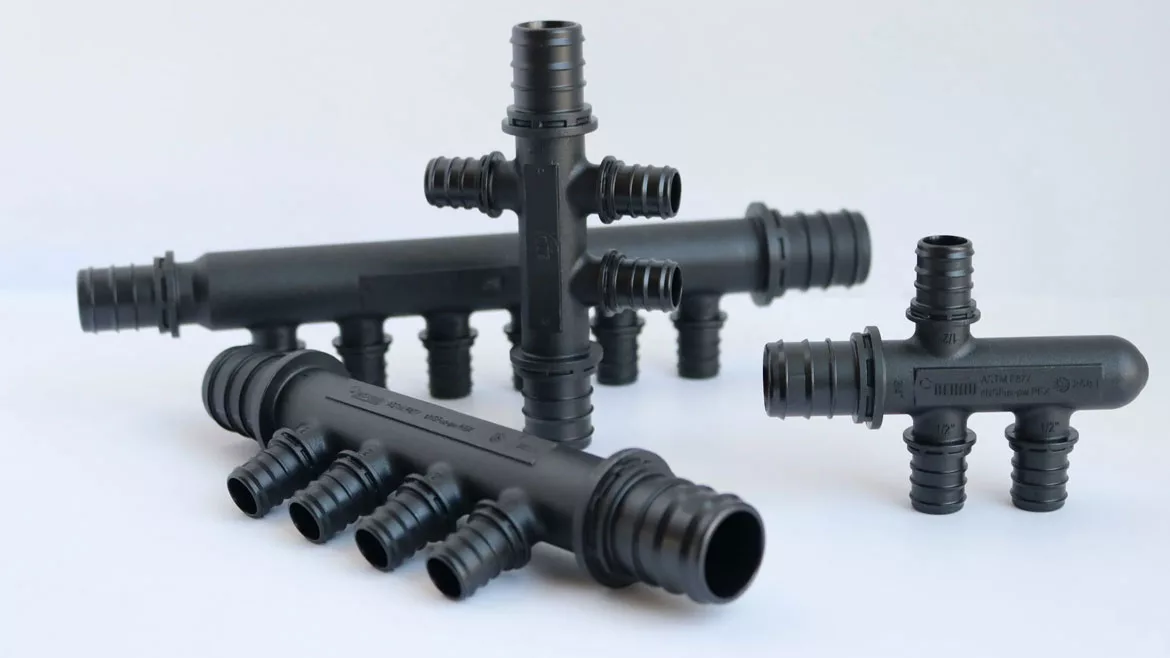 REHAU light commercial multi-port tees