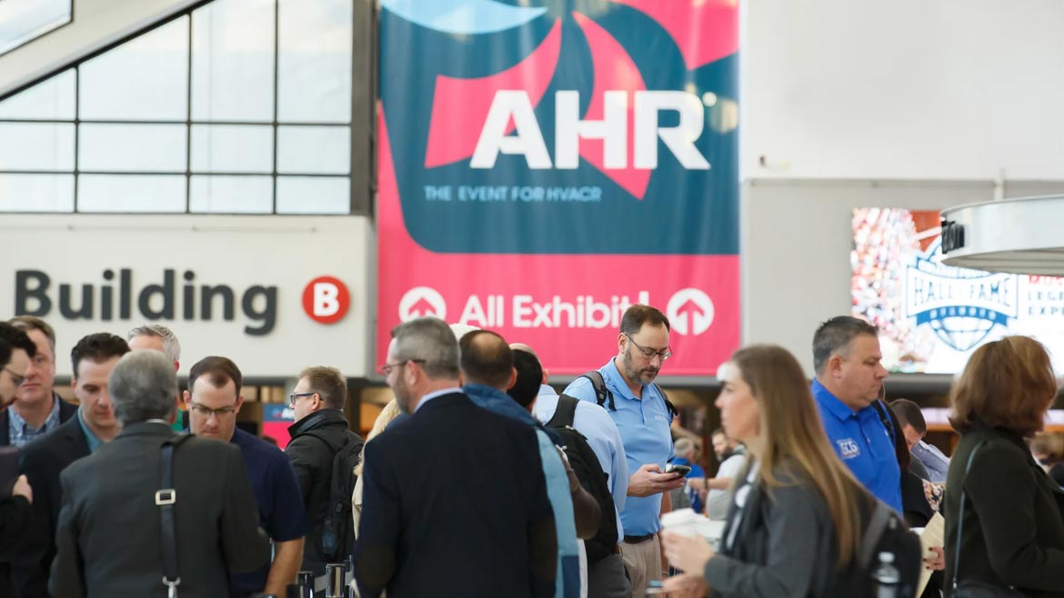 AHR Expo Preview: Attendees at the 2023 AHR Expo exhibitor space