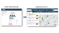ASA.Net Member profile page and SupplyIndustryCareers.com locator page