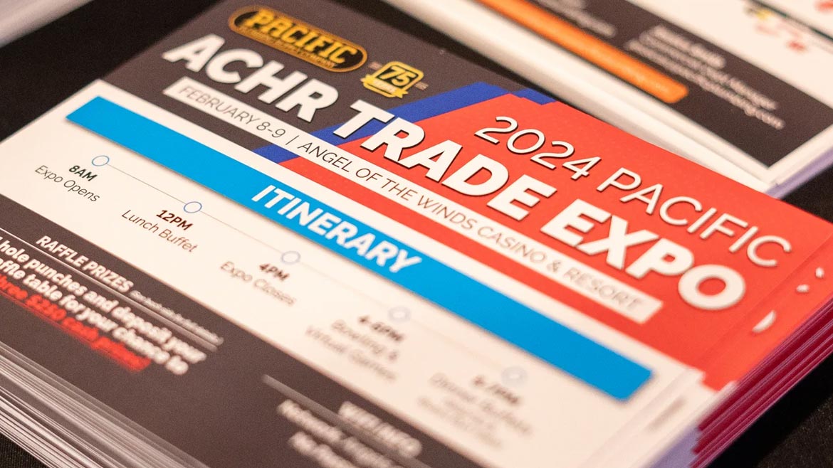 ACHR Trade Expo informational cards