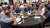 Members having a discussion at the ASA Northeast Summit.