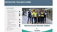 Project Talent Recruiter Toolbox homepage
