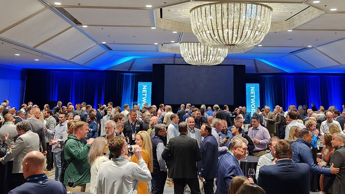 Crowd at the day one NETWORK2024 reception.