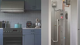 Rheem’s ProTerra model installed in a kitchen
