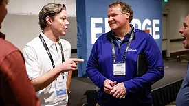 2024 ASA President Patrick Maloney (left) with Benn Freeman at EMERGE2024