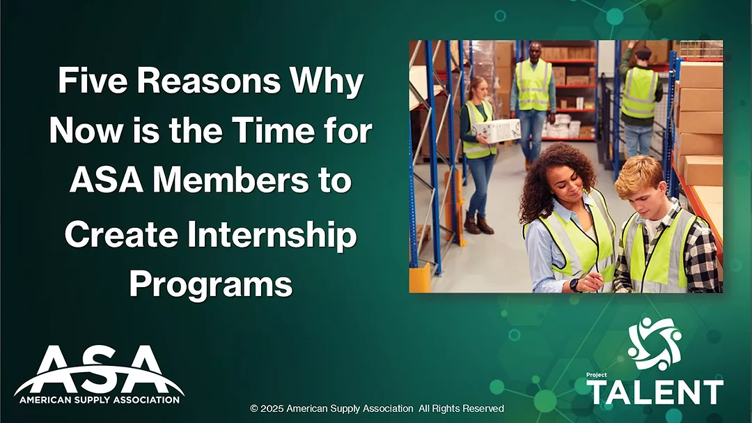 Screenshot of video intro: Five Reasons Why Now is the Time for ASA Members to Create Internship Programs