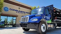 Loaded Consumers Pipe & Supply truck in Las Vegas.