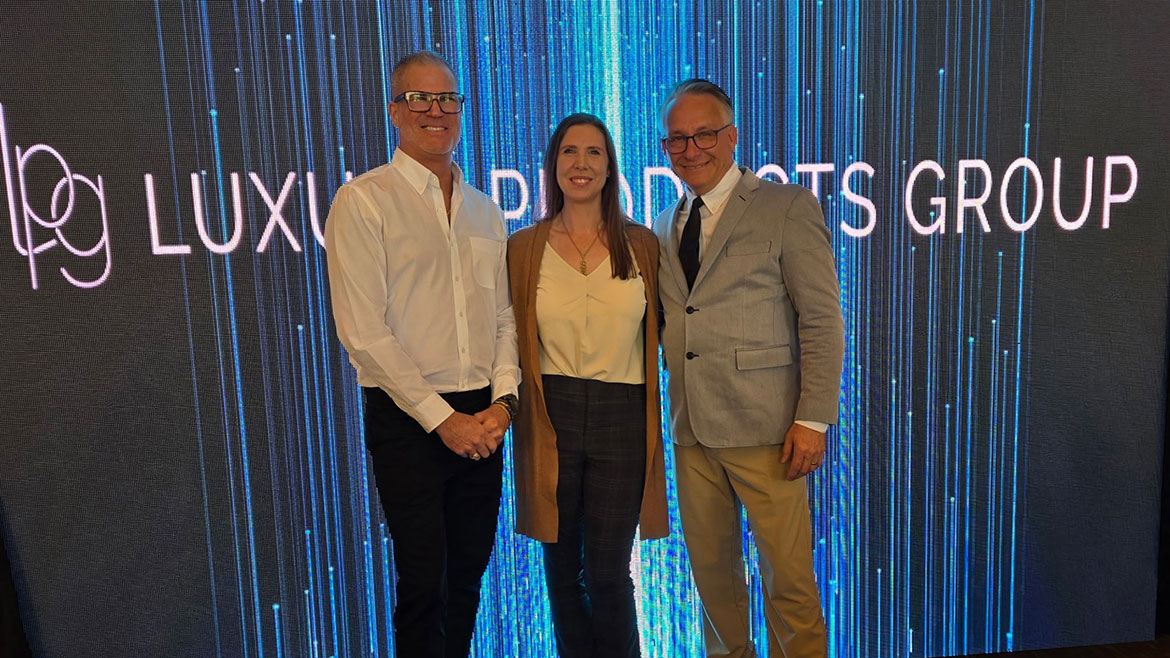 LPG awarded the cherished 2025 Vendor of the Year award to GRAFF Designs. Brian Gallop and Erica Lynn accepted the award at the EXPO.