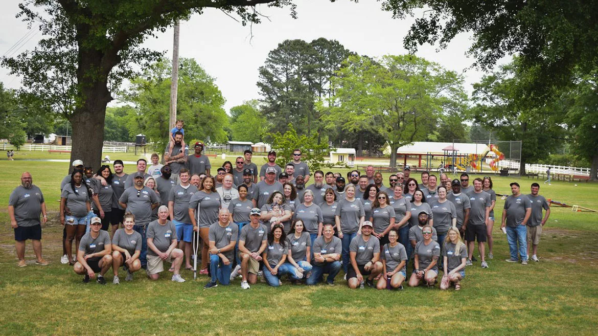 The Hubbard Supply House Team at its annual Spring Family picnic