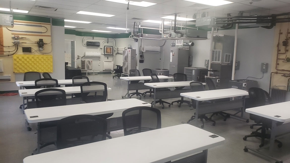 The company’s in house training room.