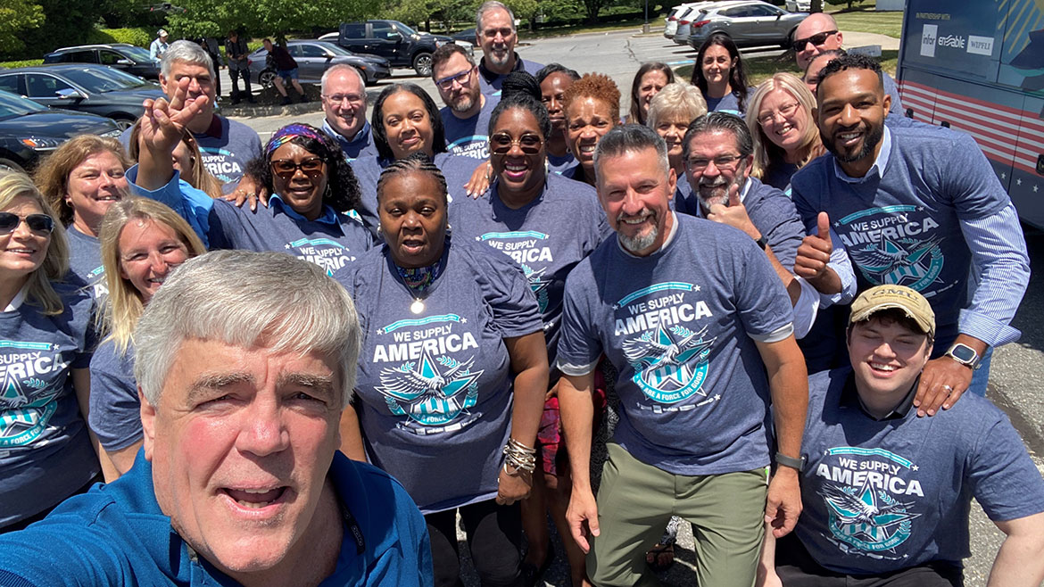 Thos. Somerville Co. team members with WSA founder, Dirk Beverige