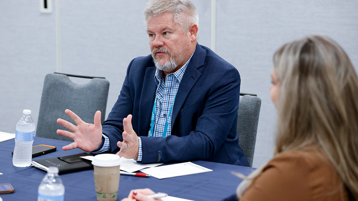National Wholesale Supply’s Matt Huffman emphasizing the importance of human connection in today’s AI-heavy marketplace.