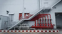Header pipes valve zone and fire alarm control system at industrial plants Header pipes valve zone and fire alarm control system at industrial plants.