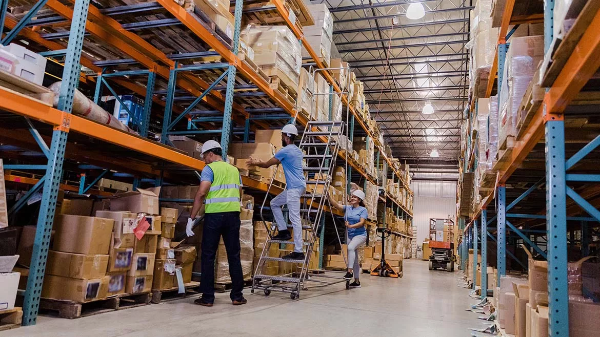 Workers in Warehouse