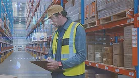 Man in Warehouse