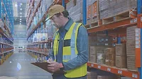 Man in Warehouse
