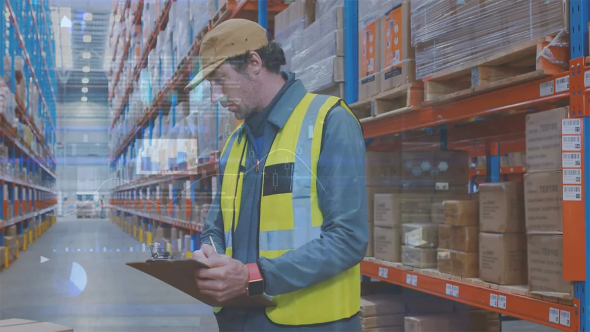 Man in Warehouse