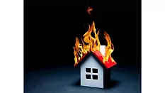 Burning House Graphic