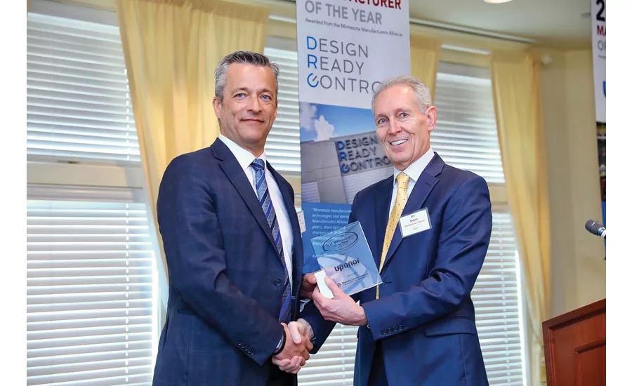 Bill Gray, President, Uponor North America with Art Sneen.