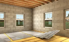 When installing underfloor heating
