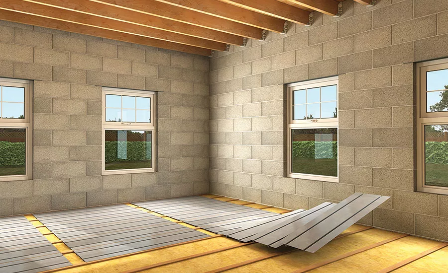 When installing underfloor heating