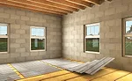When installing underfloor heating