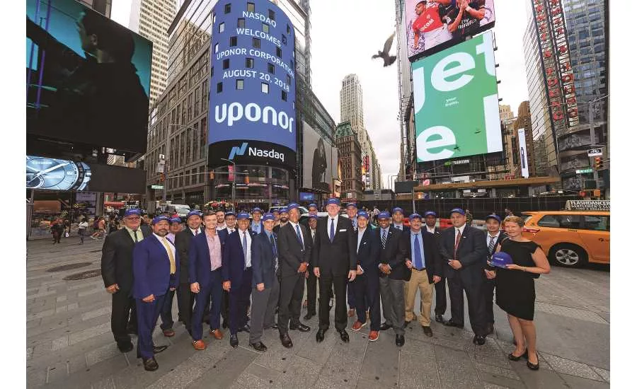 Uponor-NASDAQ-Closing-Bell-3-TimesSquare